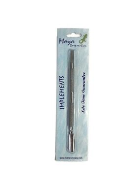 NEW Maya Cuticle Pusher Surgical Steel Professional Esthetics Manicure Tool